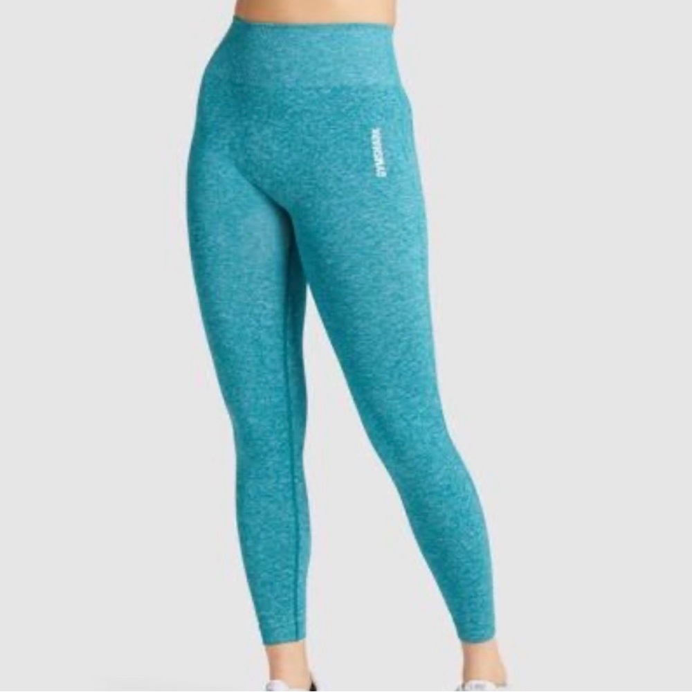 Gymshark Adapt Seamless Green High-Waisted Leggings Size Medium